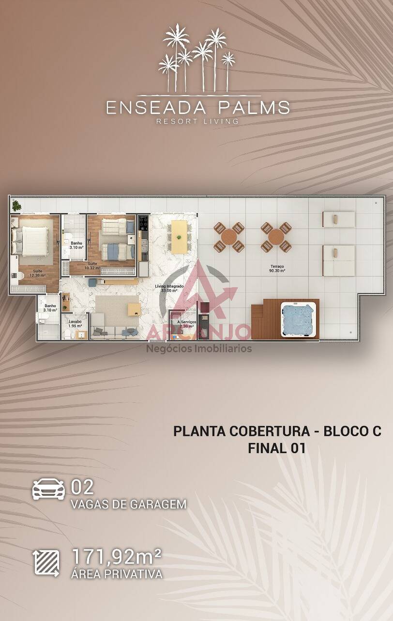 Apartamento à venda com 2 quartos, 100m² - Foto 19