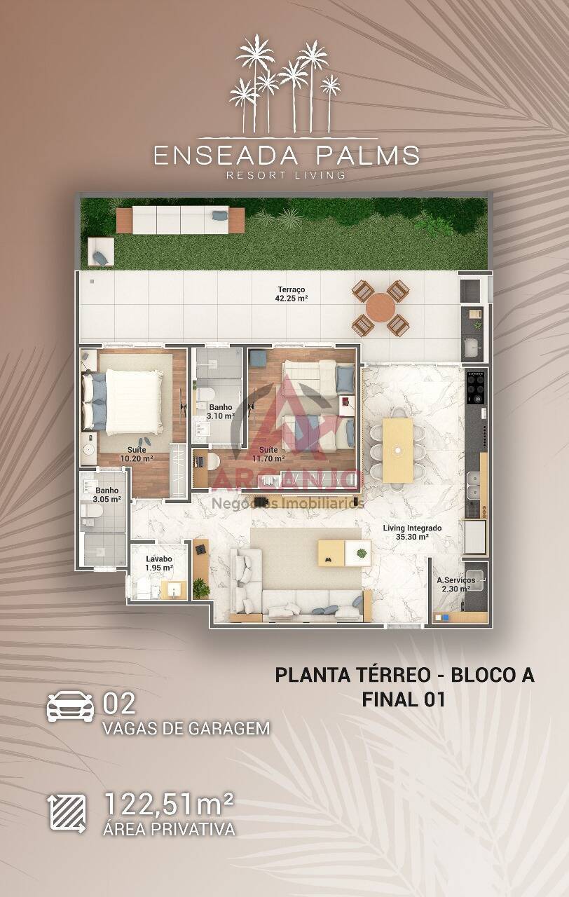 Apartamento à venda com 2 quartos, 100m² - Foto 22