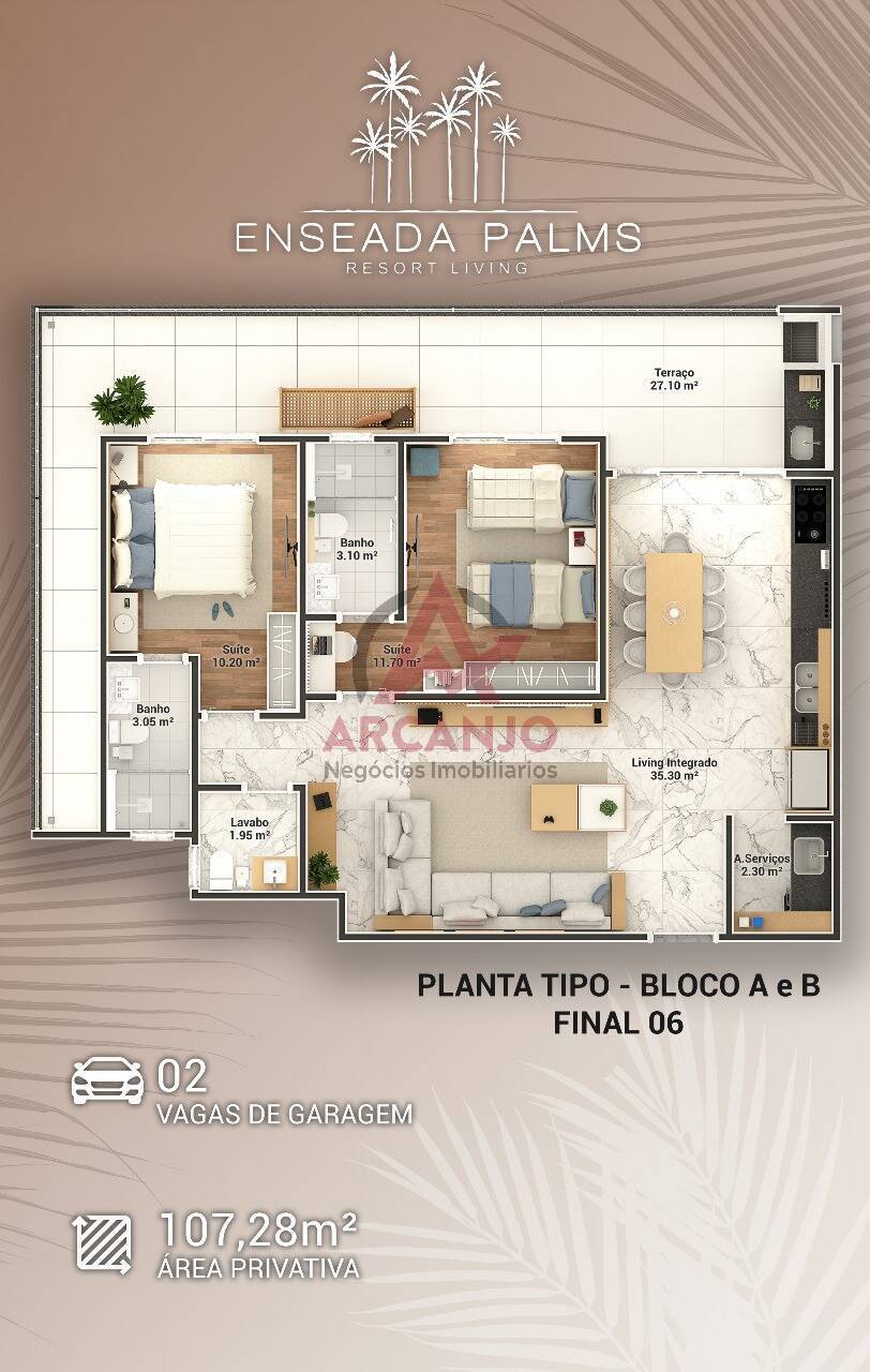 Apartamento à venda com 2 quartos, 100m² - Foto 29