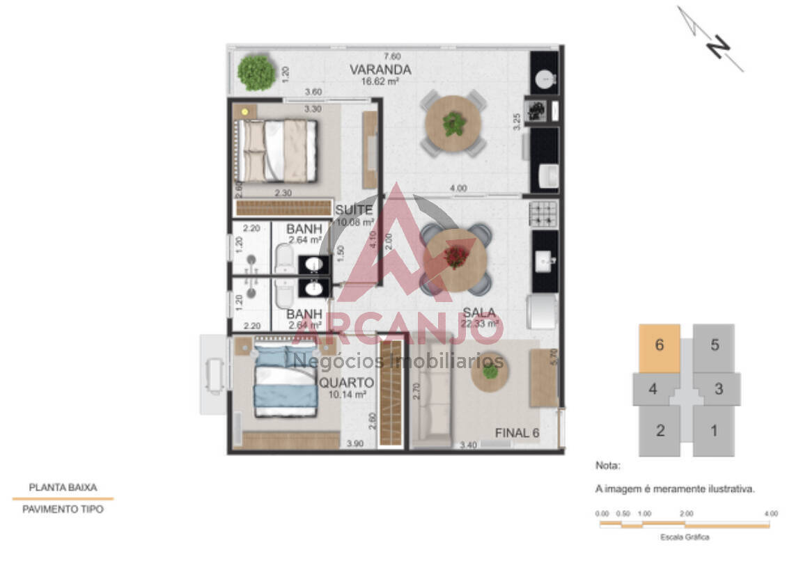 Apartamento à venda com 2 quartos, 50m² - Foto 5