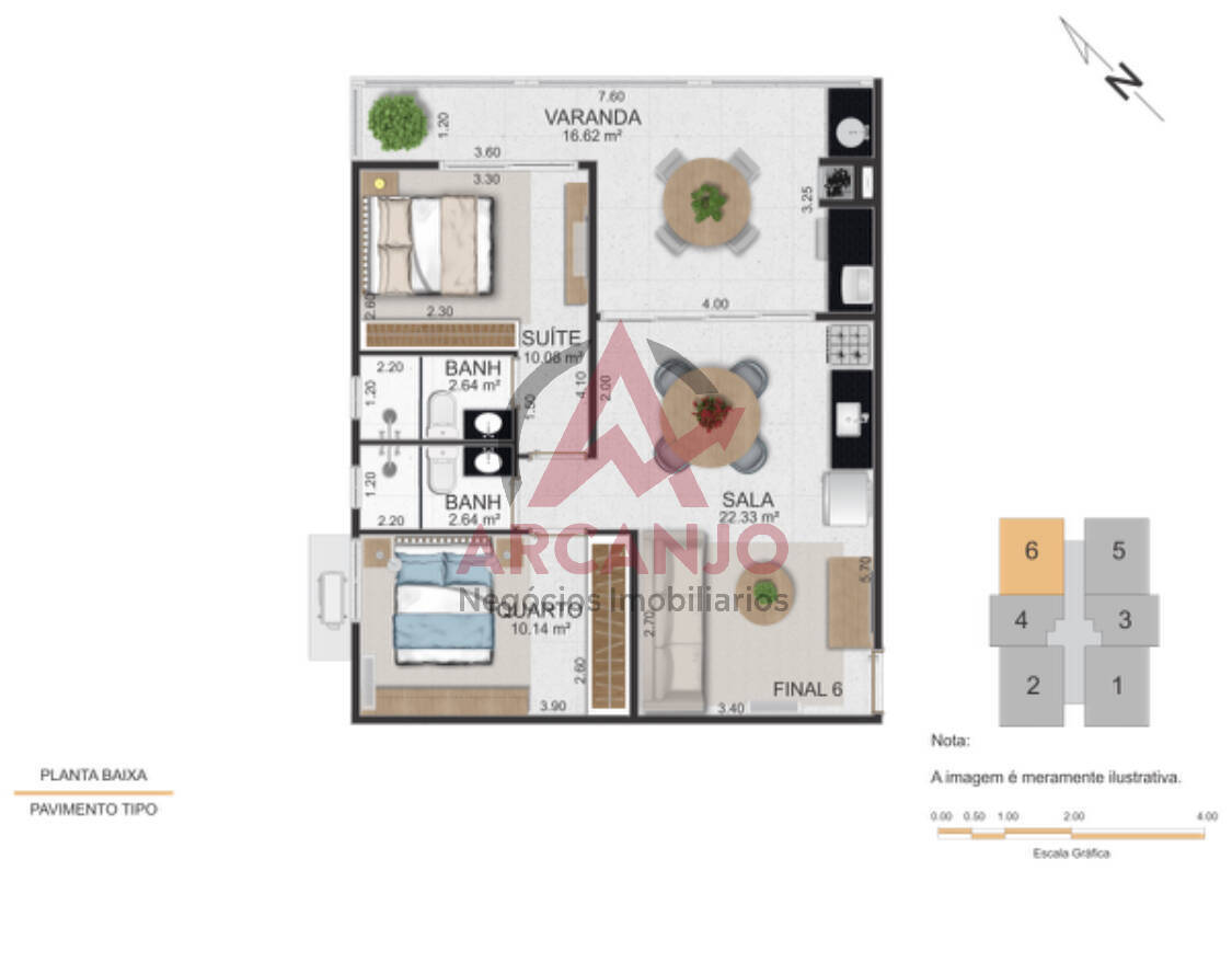 Apartamento à venda com 2 quartos, 50m² - Foto 10