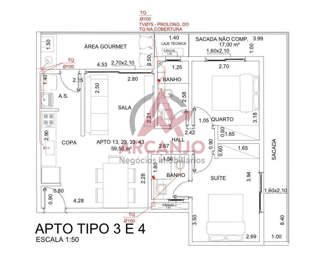 Apartamento à venda com 2 quartos, 74m² - Foto 5