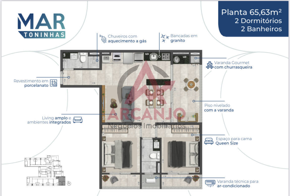 Apartamento à venda com 1 quarto, 35m² - Foto 6