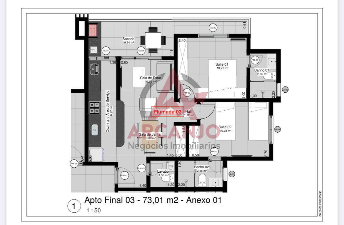 Apartamento à venda com 2 quartos, 73m² - Foto 6