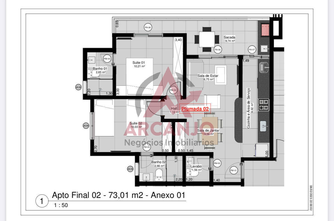 Apartamento à venda com 2 quartos, 73m² - Foto 10