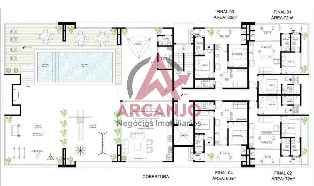 Apartamento à venda com 2 quartos, 60m² - Foto 13