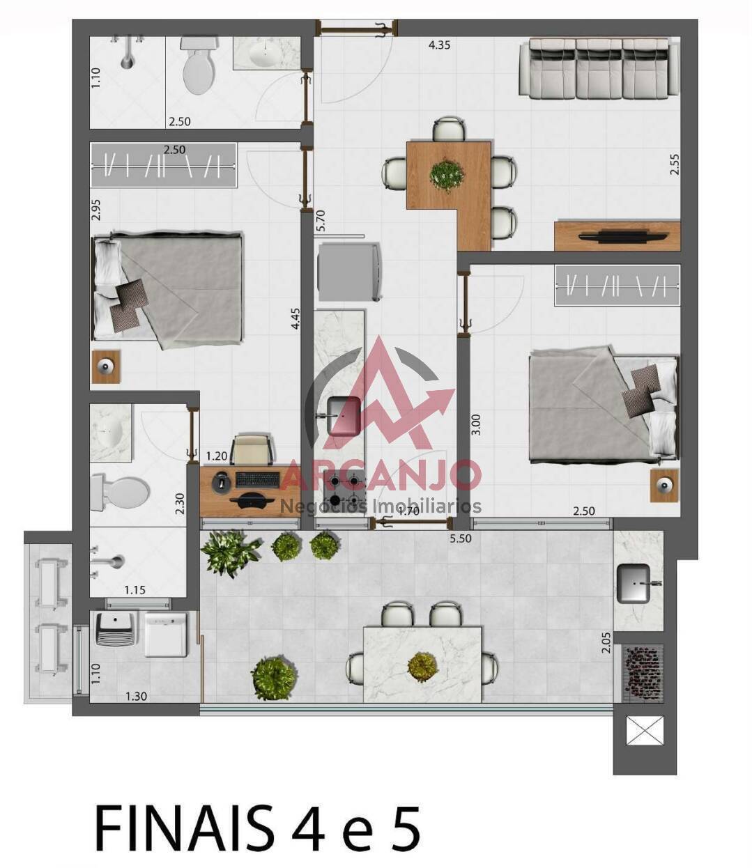 Apartamento à venda com 2 quartos, 60m² - Foto 7