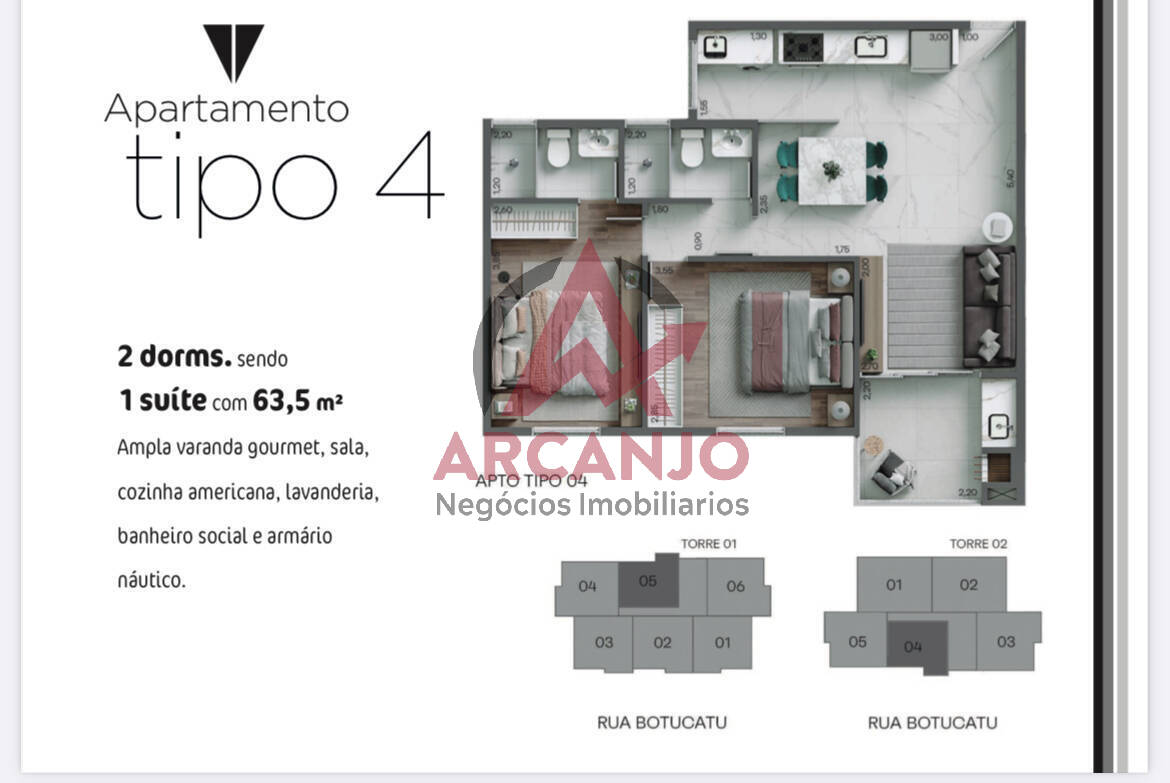 Apartamento à venda com 2 quartos, 69m² - Foto 14