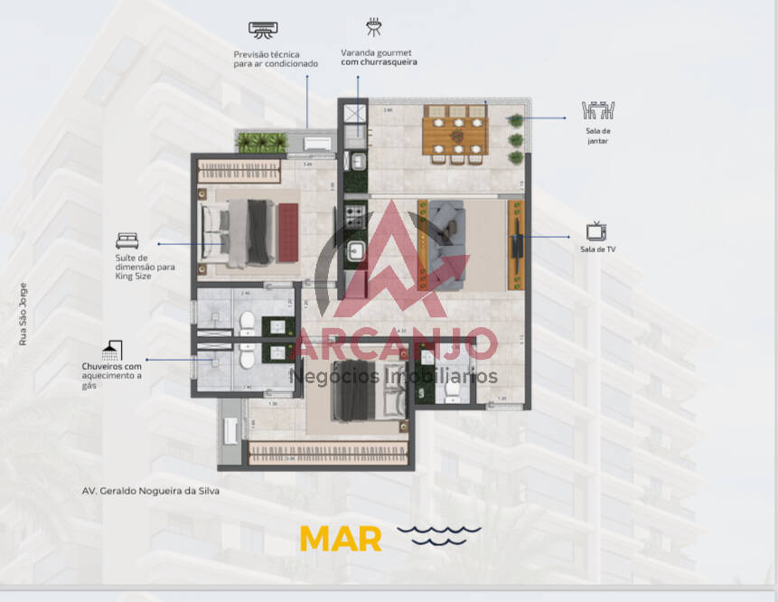 Apartamento à venda com 2 quartos, 60m² - Foto 13