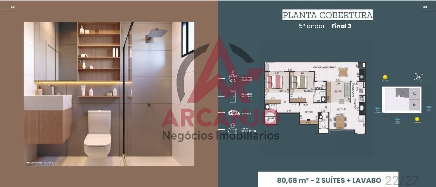 Apartamento à venda com 2 quartos, 82m² - Foto 13