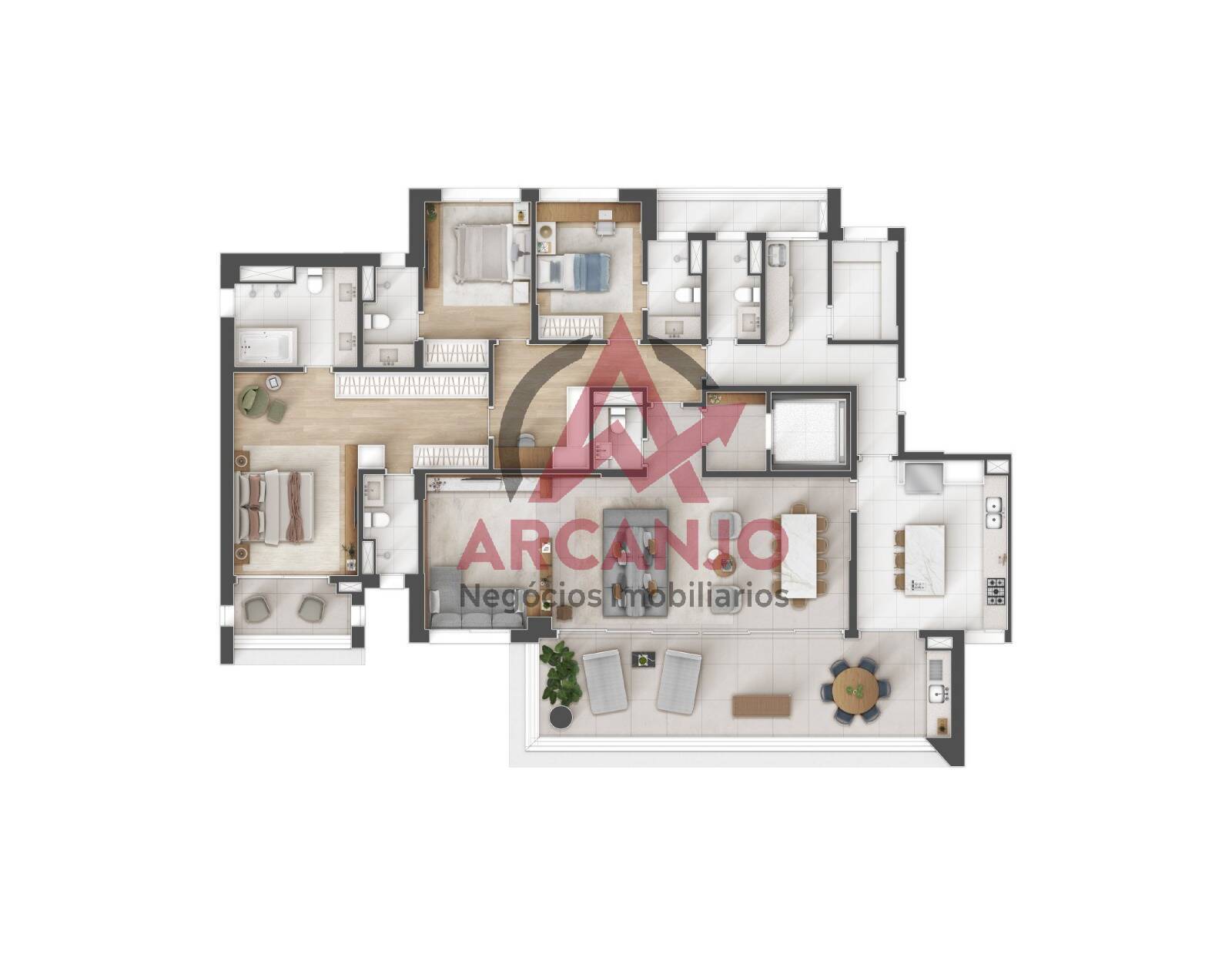 Apartamento à venda com 4 quartos, 220m² - Foto 12