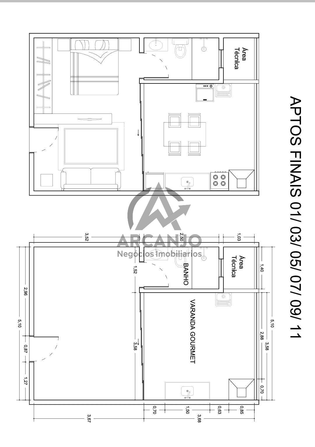 Apartamento à venda com 1 quarto, 39m² - Foto 7