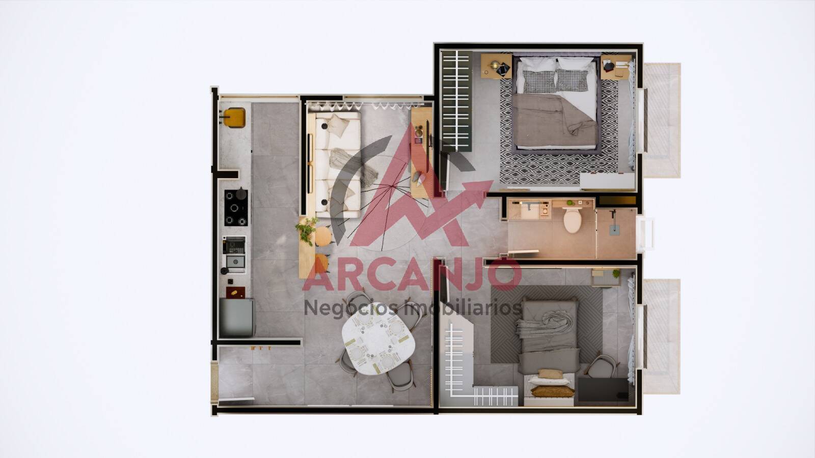 Apartamento à venda com 2 quartos, 70m² - Foto 3