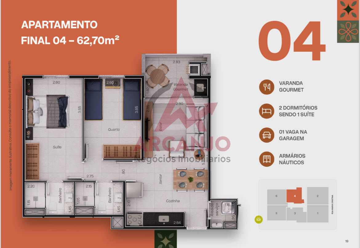 Apartamento à venda com 2 quartos, 72m² - Foto 9