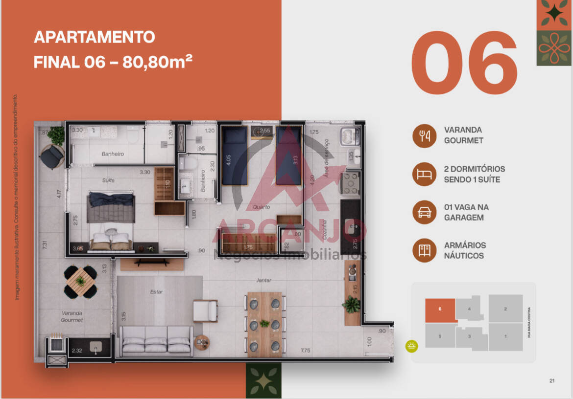 Apartamento à venda com 2 quartos, 72m² - Foto 13