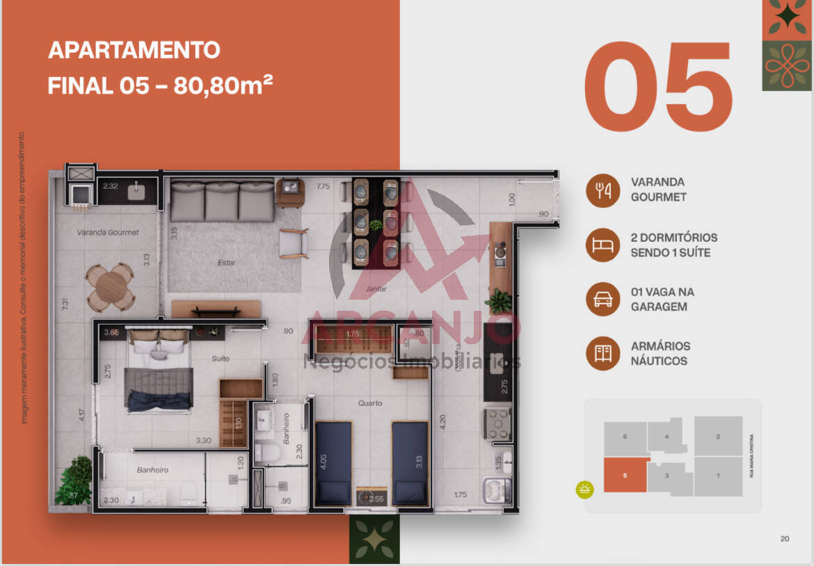 Apartamento à venda com 2 quartos, 72m² - Foto 16