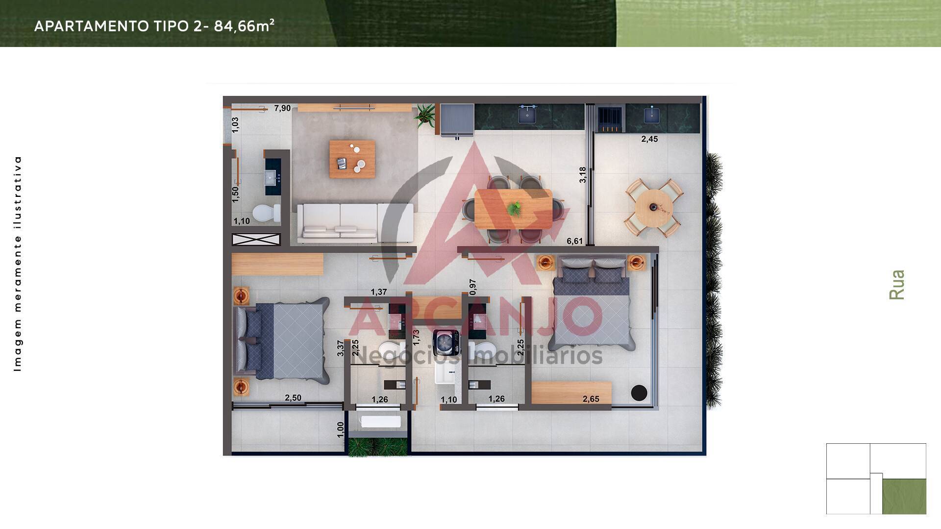 Apartamento à venda com 2 quartos, 83m² - Foto 8