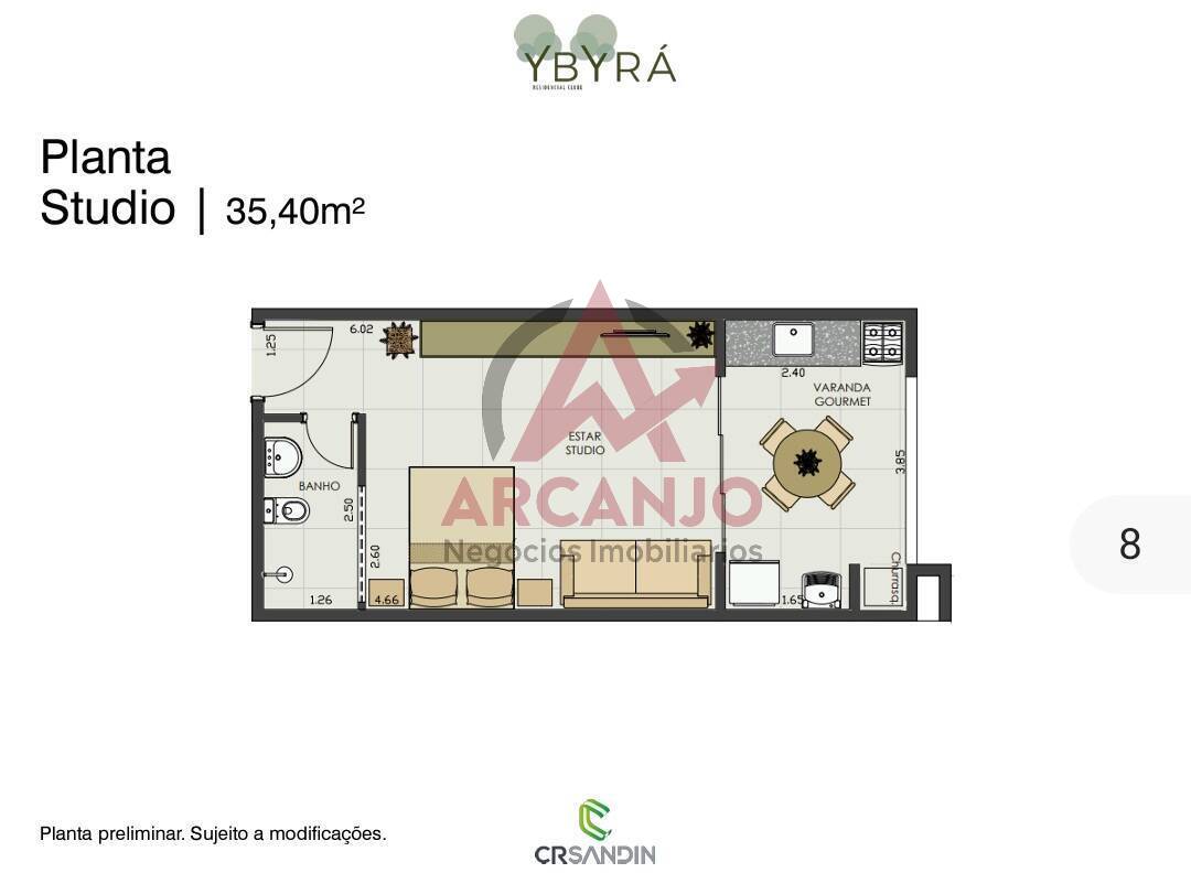 Apartamento à venda com 2 quartos, 61m² - Foto 10