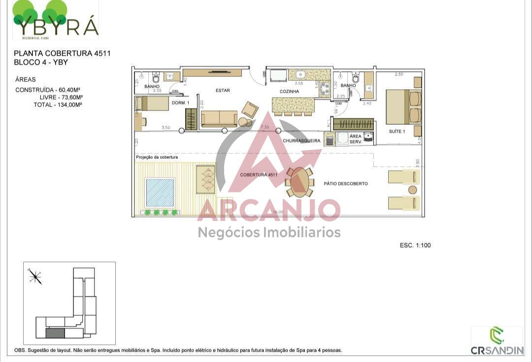 Apartamento à venda com 2 quartos, 61m² - Foto 11