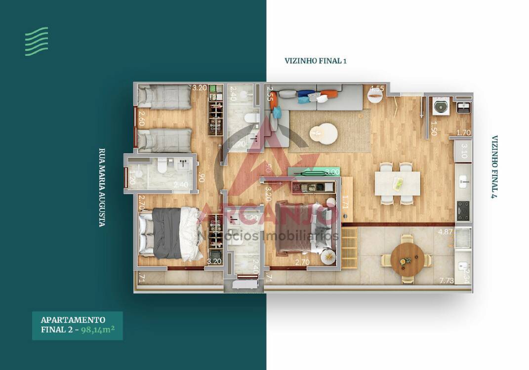 Apartamento à venda com 3 quartos, 98m² - Foto 12