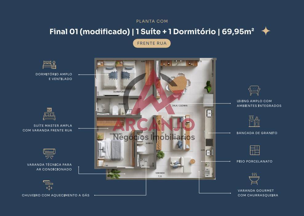 Apartamento à venda com 2 quartos, 65m² - Foto 20