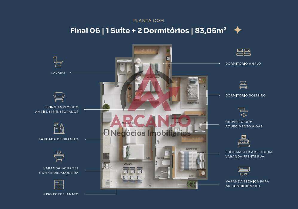 Apartamento à venda com 2 quartos, 65m² - Foto 23