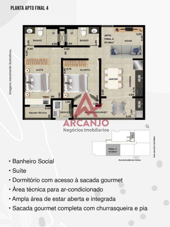 Apartamento à venda com 2 quartos, 77m² - Foto 21