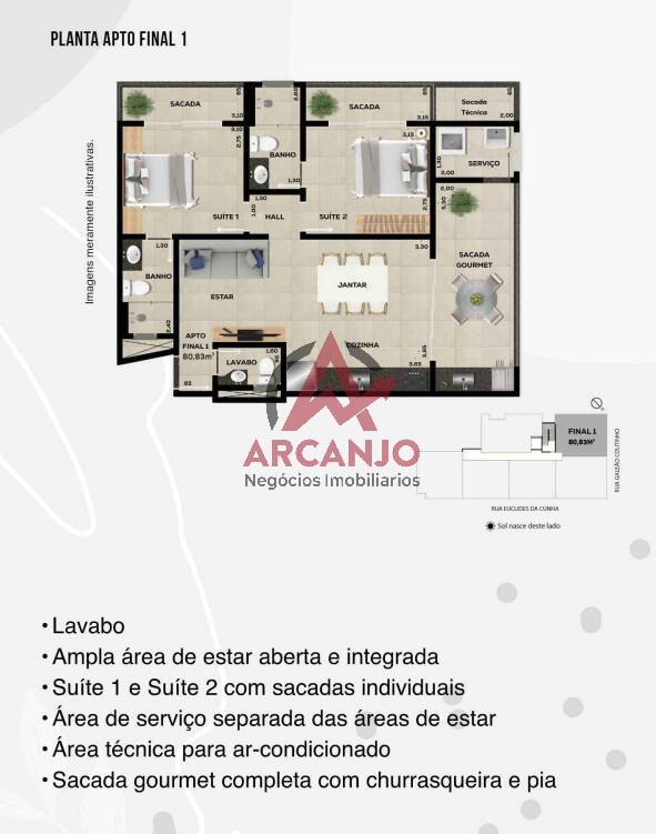 Apartamento à venda com 2 quartos, 77m² - Foto 22