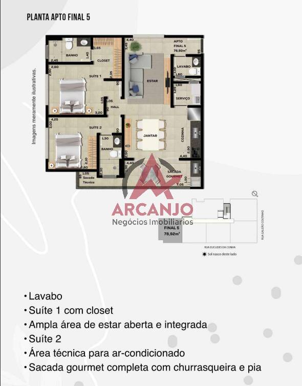 Apartamento à venda com 2 quartos, 77m² - Foto 24