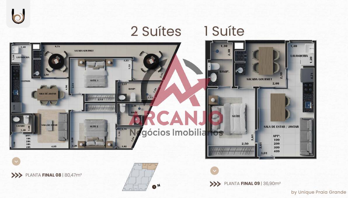 Apartamento à venda com 1 quarto, 36m² - Foto 8