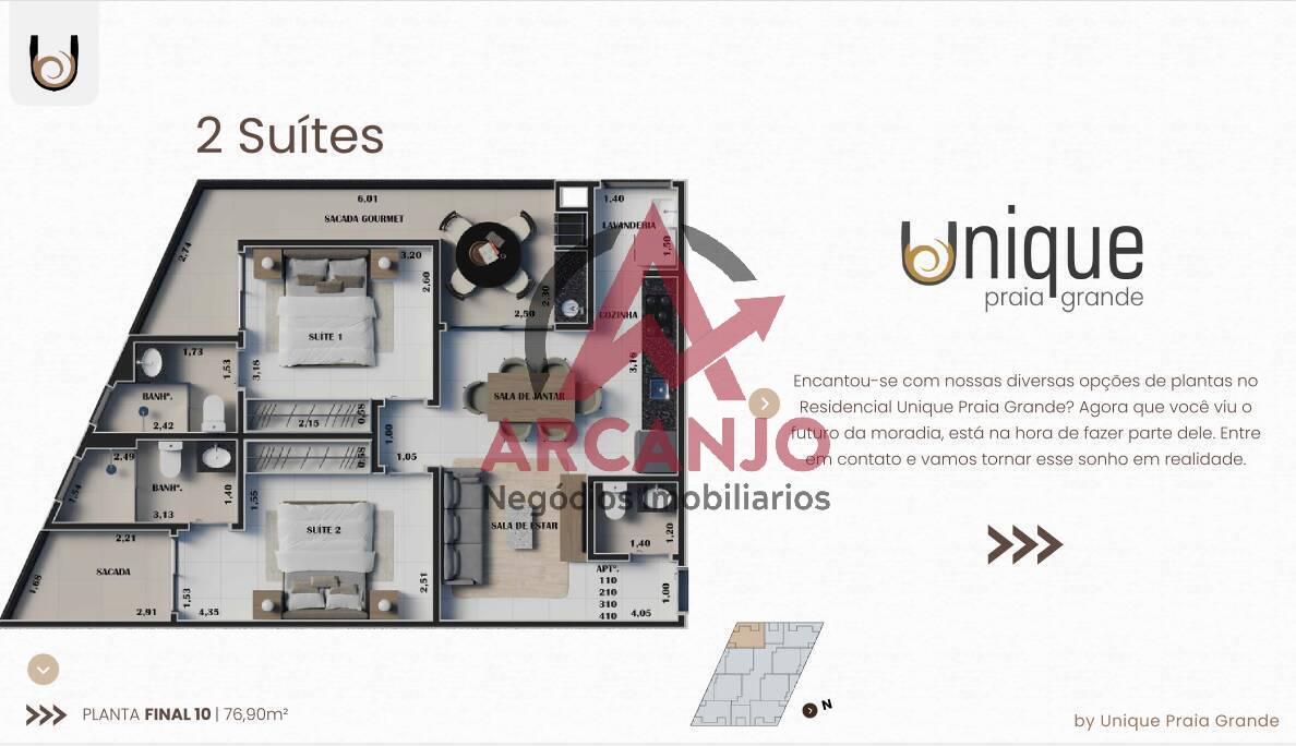 Apartamento à venda com 1 quarto, 36m² - Foto 9