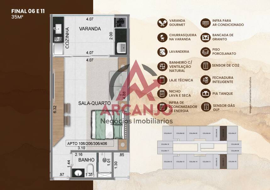 Apartamento à venda com 2 quartos, 59m² - Foto 32