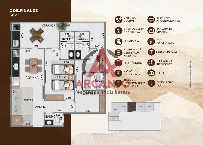 Apartamento à venda com 2 quartos, 59m² - Foto 38