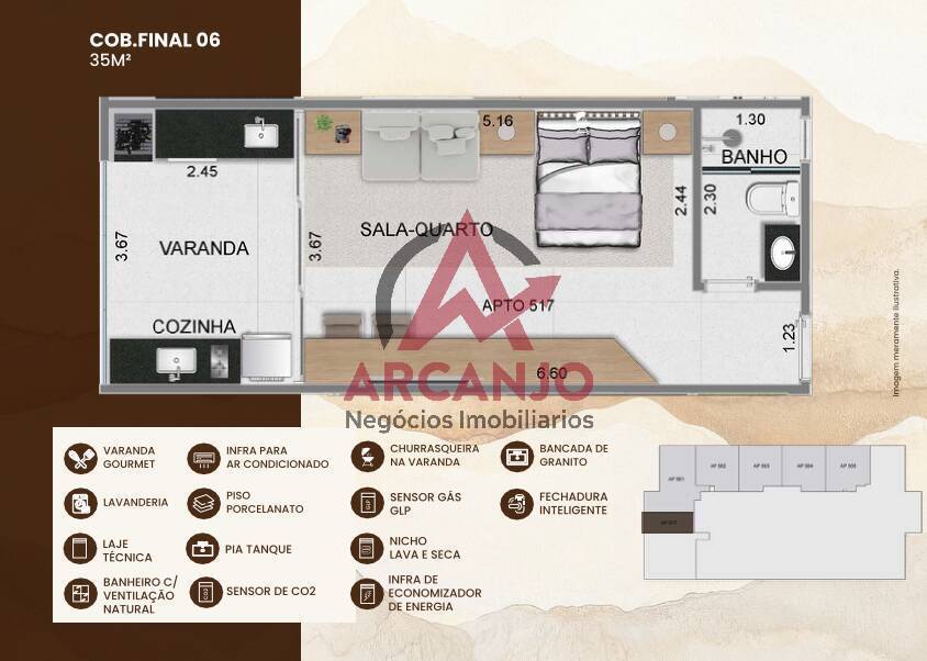 Apartamento à venda com 2 quartos, 59m² - Foto 41