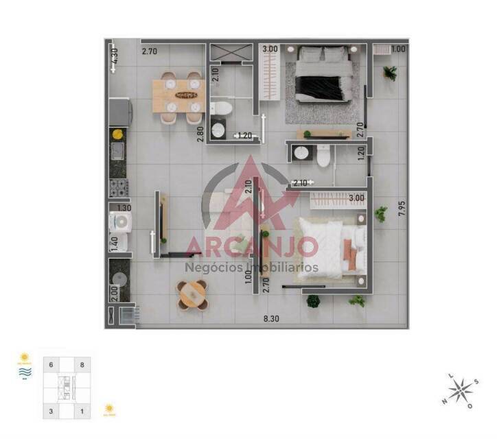 Cobertura à venda com 2 quartos, 106m² - Foto 6