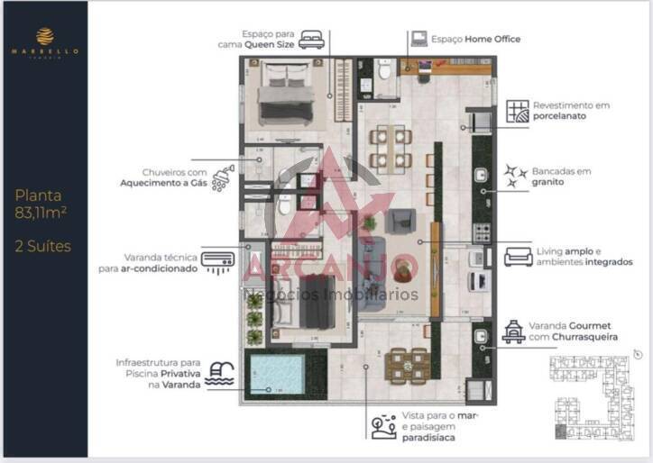 Apartamento à venda com 2 quartos, 70m² - Foto 17