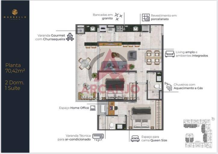 Apartamento à venda com 2 quartos, 70m² - Foto 18