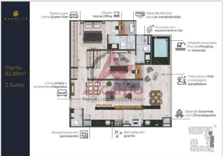 Apartamento à venda com 2 quartos, 70m² - Foto 19