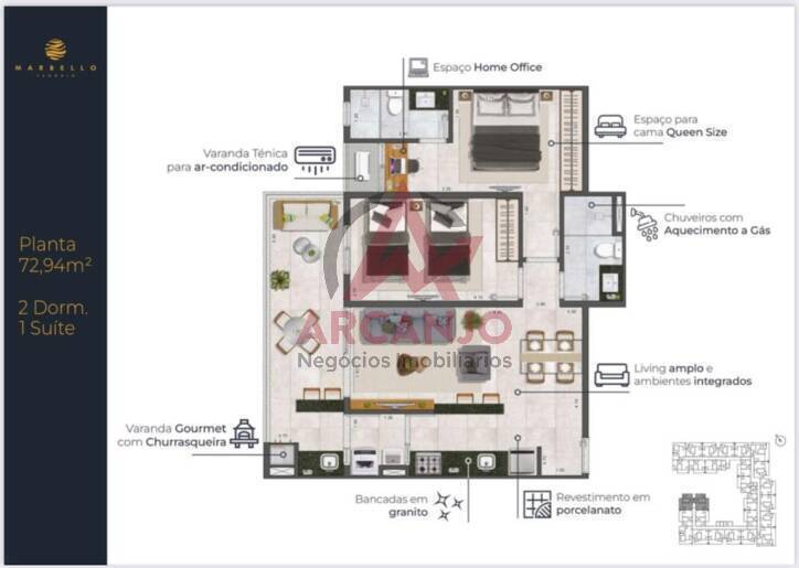 Apartamento à venda com 2 quartos, 70m² - Foto 20