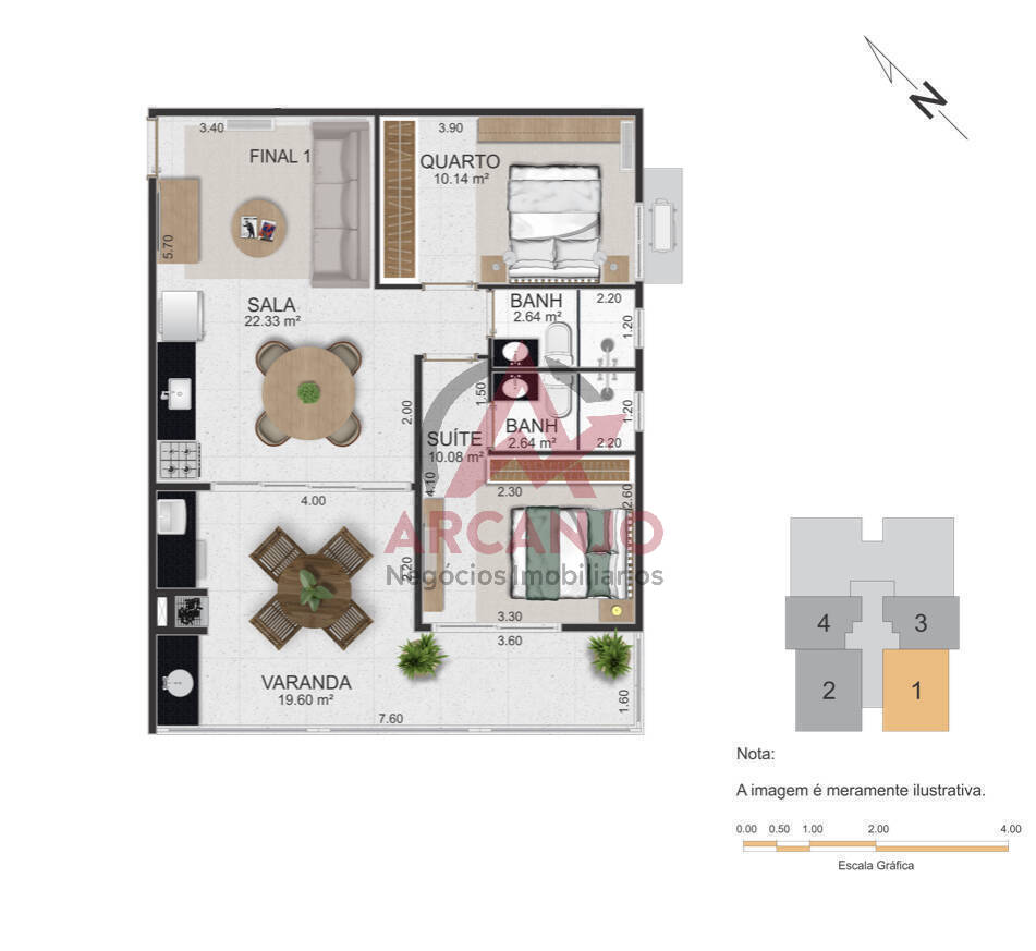 Apartamento à venda com 2 quartos, 73m² - Foto 9