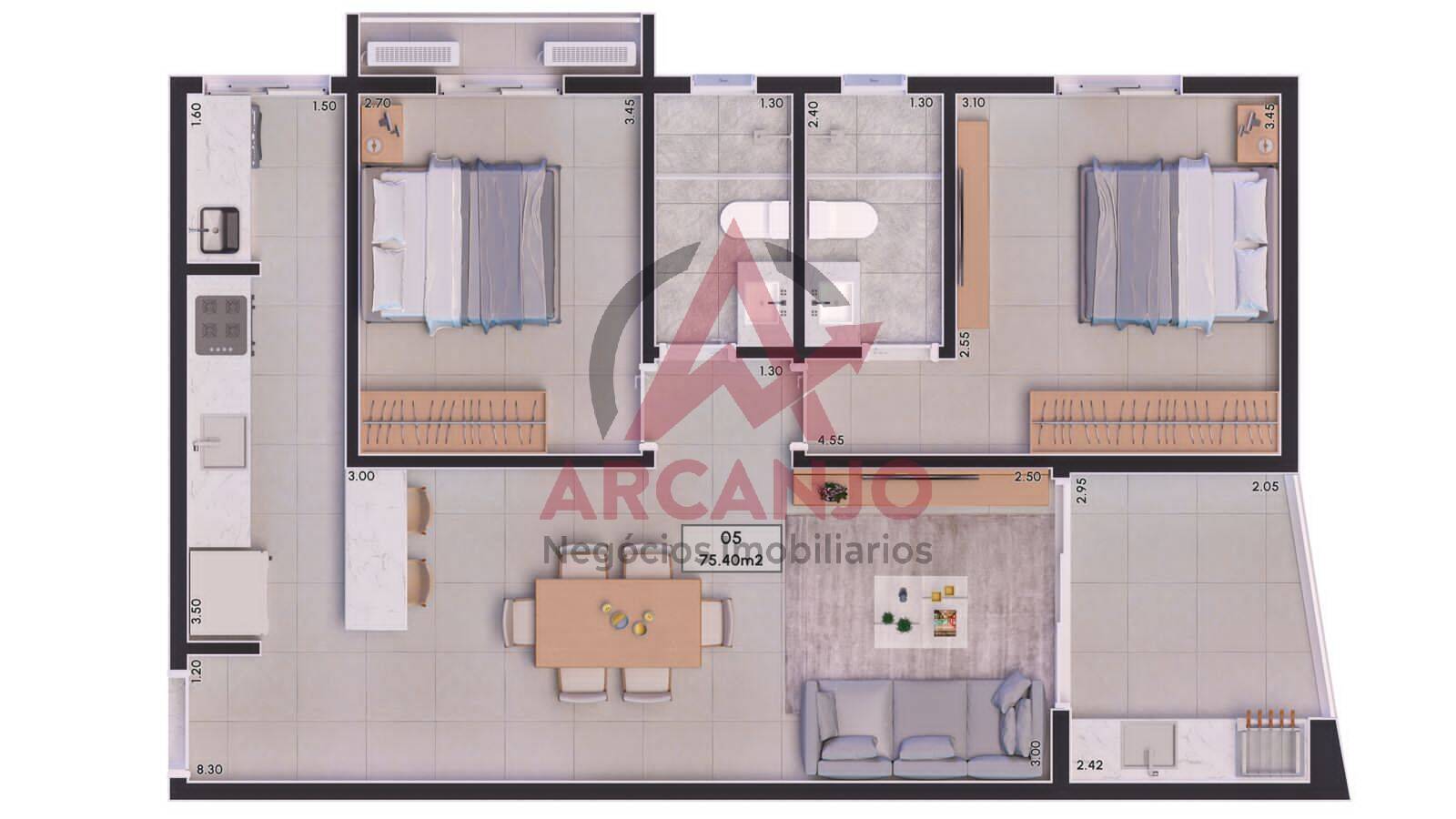 Apartamento à venda com 2 quartos, 74m² - Foto 22